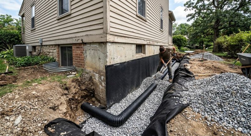 Exterior Drainage Installation in Birmingham, AL